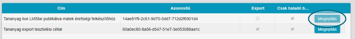 publikációs ágak listája