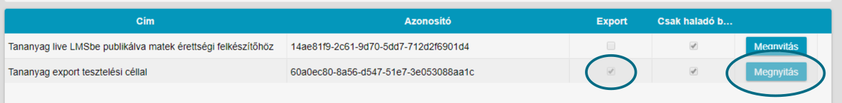 publikációs ágak listája