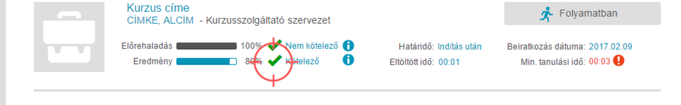 eredményes kurzus
