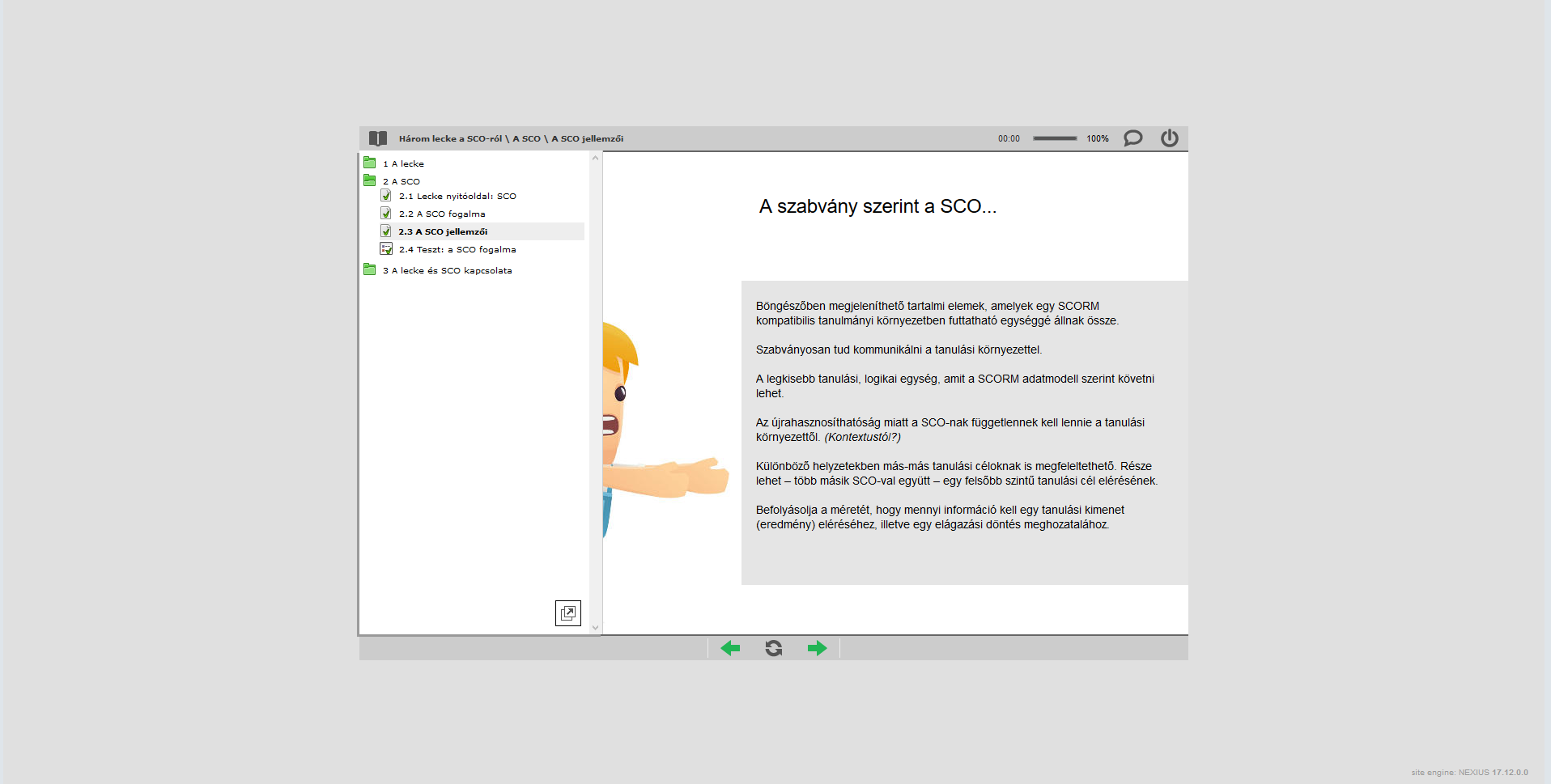 teljesített oldalak a lejátszóban