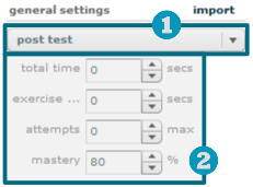Teszt általános beállítások