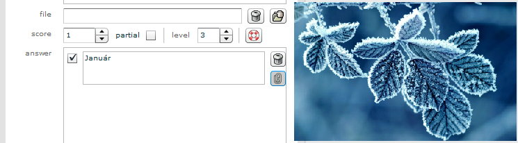 A válaszlehetőségekhez csatolhatóak képek is