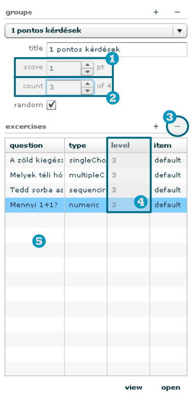 Feladatcsoport tulajdonságainak beállítása